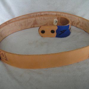 Men's Vintage 80's Tandy Leather Hand Stamped Blank Western Belt